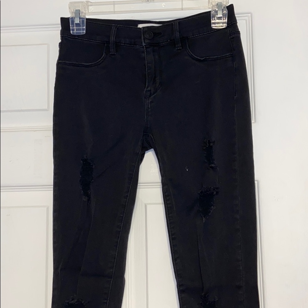 Pacsun black distressed jeggings